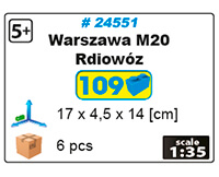 Voiture de police WARSZAWA M20 RADIOWÓZ